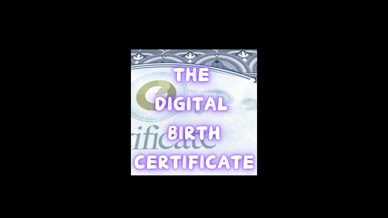 THE DIGITAL BIRTH CERTIFICATE