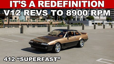 When money is NO object, this is the Ferrari you build: 412 "SUPERFAST"