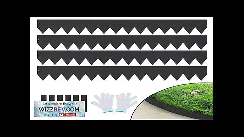 VEVOR Steel Landscape Edging 4-pack Steel Garden Edging Borders 40" L x Review