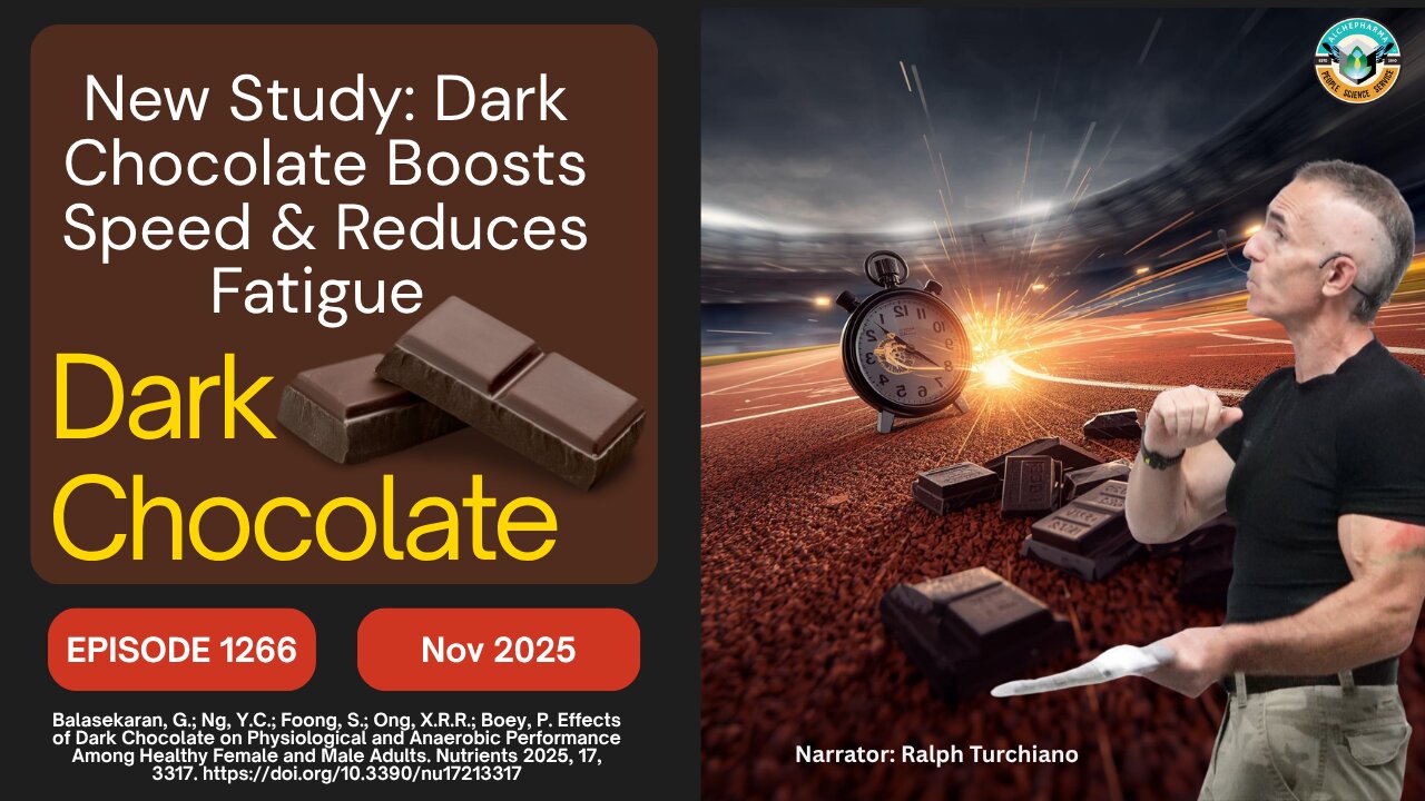 New Study: Dark Chocolate Boosts Speed & Reduces Fatigue Ep. 1266 NOV 2025
