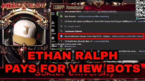ETHAN RALPH BOTS HIS VIEWS & FAKES HIS DONATIONS