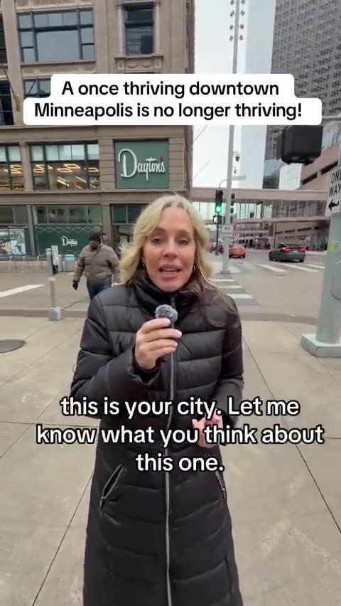 Minneapolis, Minnesota. The streets are empty.