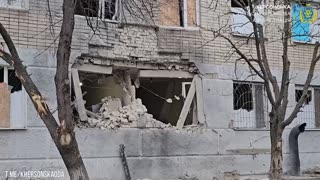 A perinatal center in Kherson was attacked, according to local authorities.