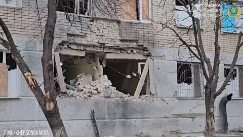 A perinatal center in Kherson was attacked, according to local authorities.