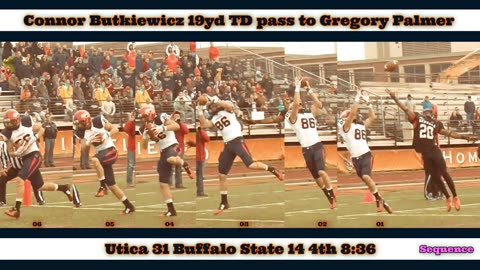 Prototype 494: Utica's Connor Butkiewicz 19yd TD pass to Gregory Palmer vs Buffalo State
