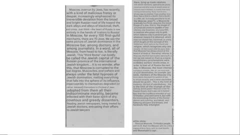 The Russian Banner Jan 5 1916 - Moscow taken over by jews