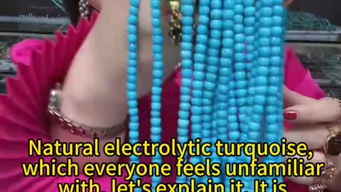 2025-0110-01 Natural electrolytic turquoise, which everyone feels unfamiliar with, let's explain it.