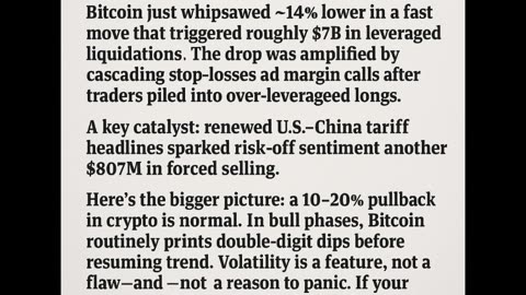 Bitcoin plunged around 14%, But here’s the key takeaway: 10–20% pullbacks in crypto are normal