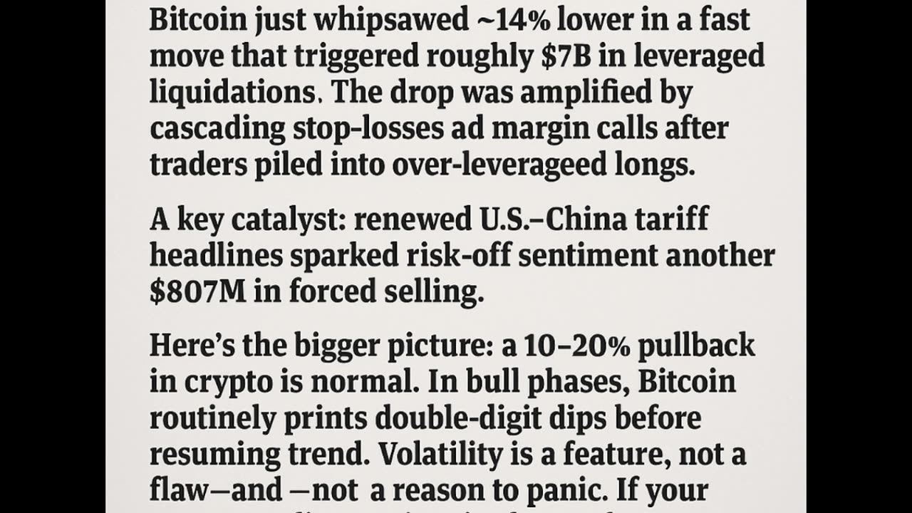 Bitcoin plunged around 14%, But here’s the key takeaway: 10–20% pullbacks in crypto are normal