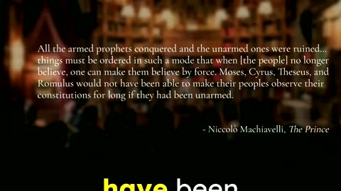 Power Through Violence: Machiavelli's Lesson - Johnathan Bi #leadership #violence #machiavelli