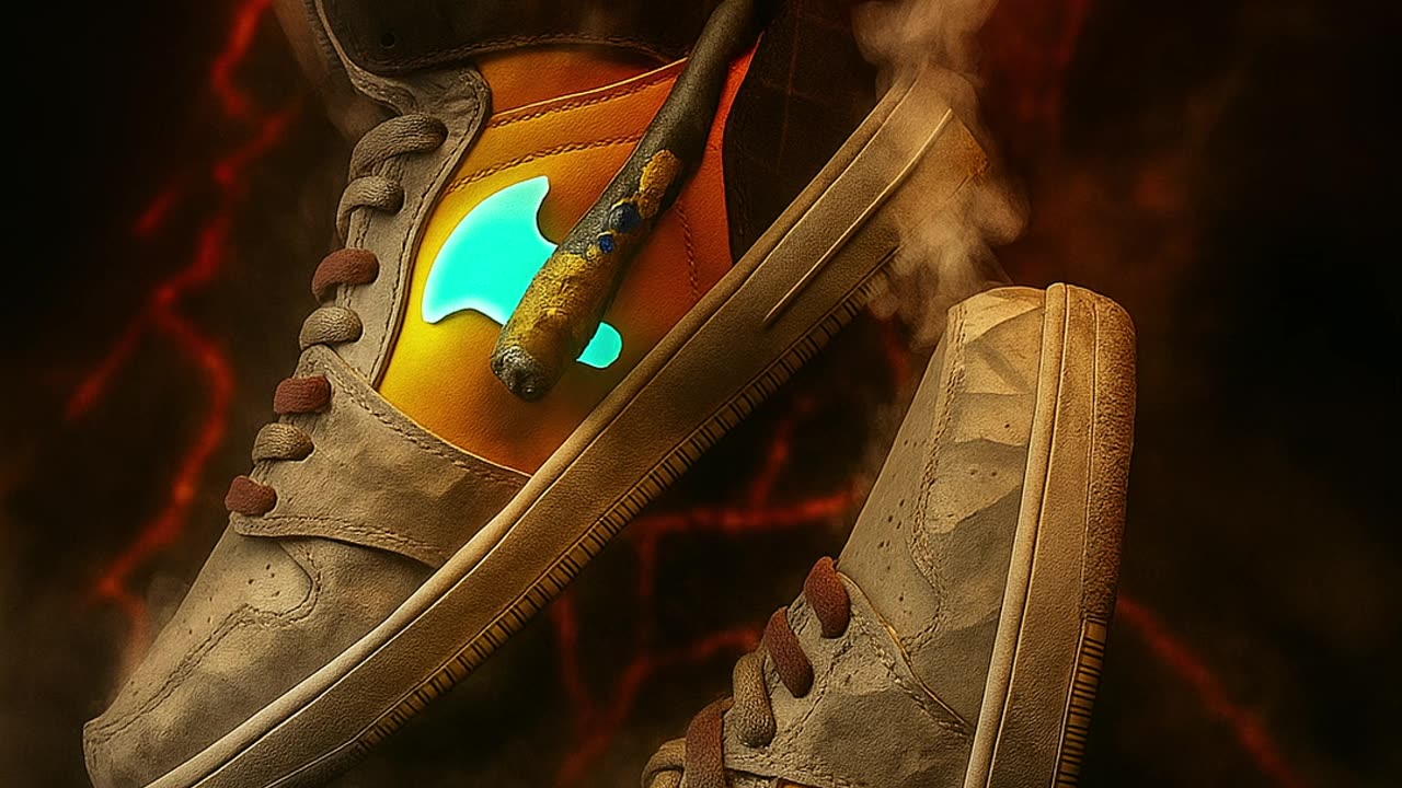 God Of War Themed Nike Jordans