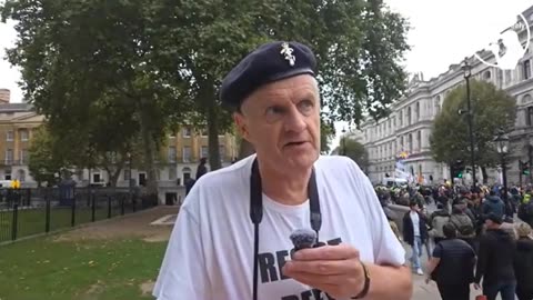 Lifelong Liberties Campaigner at London Protest 19 October 2025