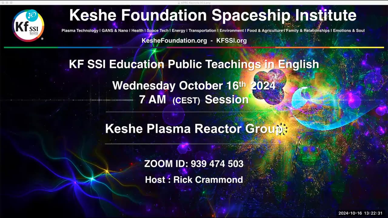 Keshe Plasma Reactor Group 2024-10-16-T1