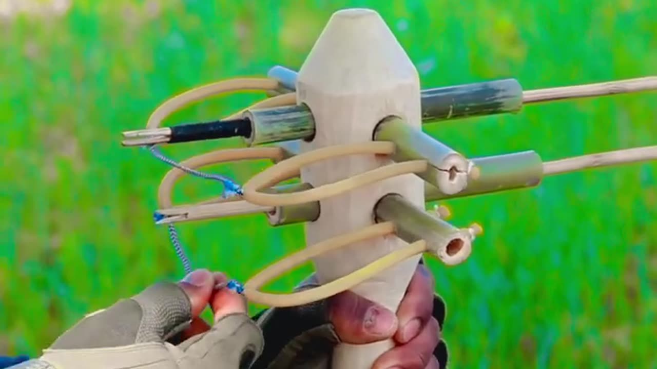 Watch how to make Bamboo Slingshot by your self easily