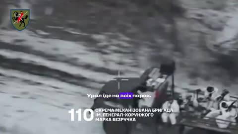 At Least a Dozen Russian Soldiers Storming Ukrainian Lines