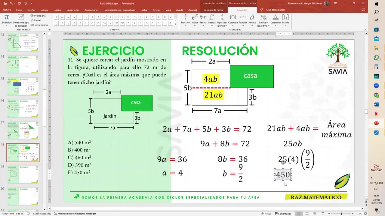 SAVIA REGULAR 2025 | Semana 16 | RM S1