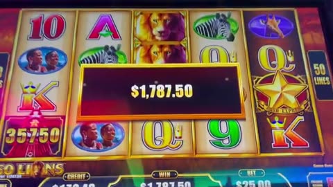 Cash Express Luxury Line! 50 Lions. RED GRAND CHANCE CAR! 2 Hand Pays! Lots of Bonus Games!