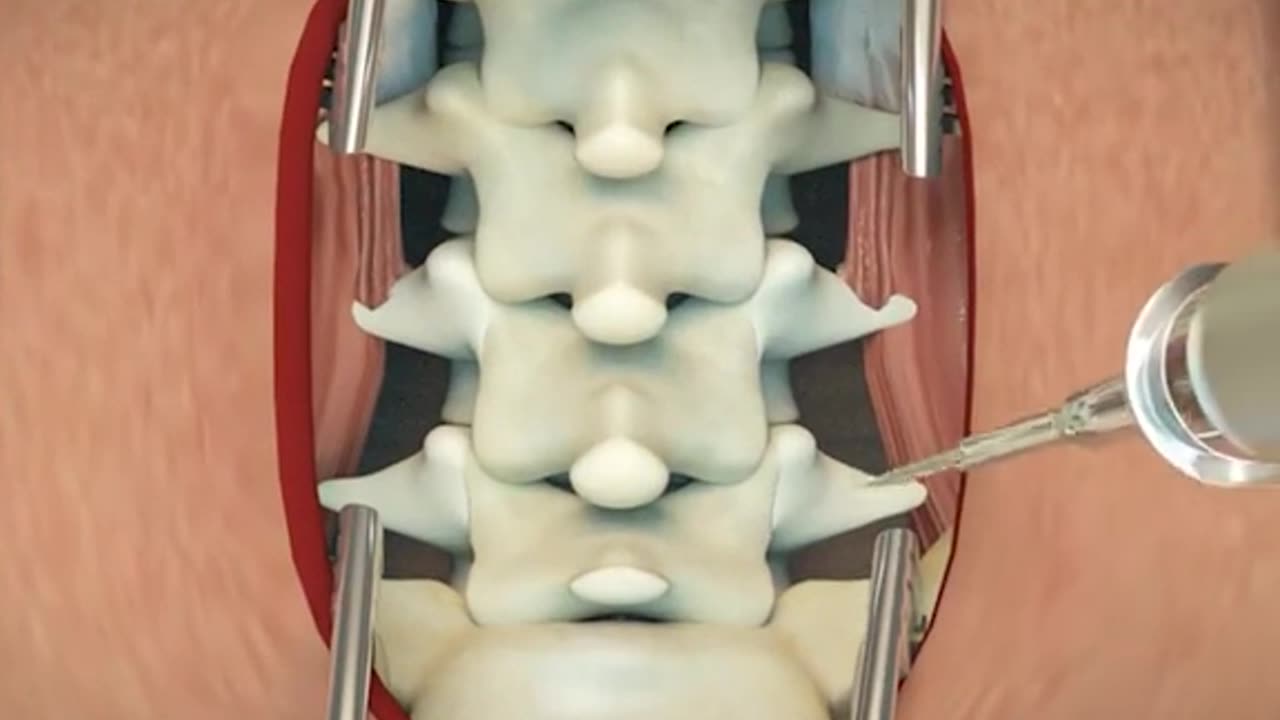 Lumbar Discectomy Surgery 3D Animation