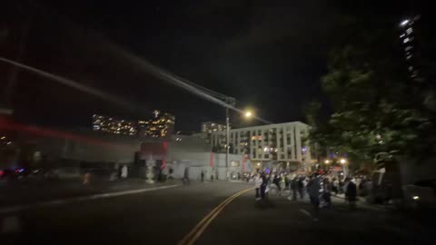 ANTIFA threatens Citizen Journalist DHS Sniper puts laser on ANTIFA member to deescalate