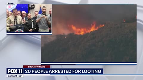 CA fires: 20 looters arrested 1/10/25, will they immediately bulldoze areas like NC?