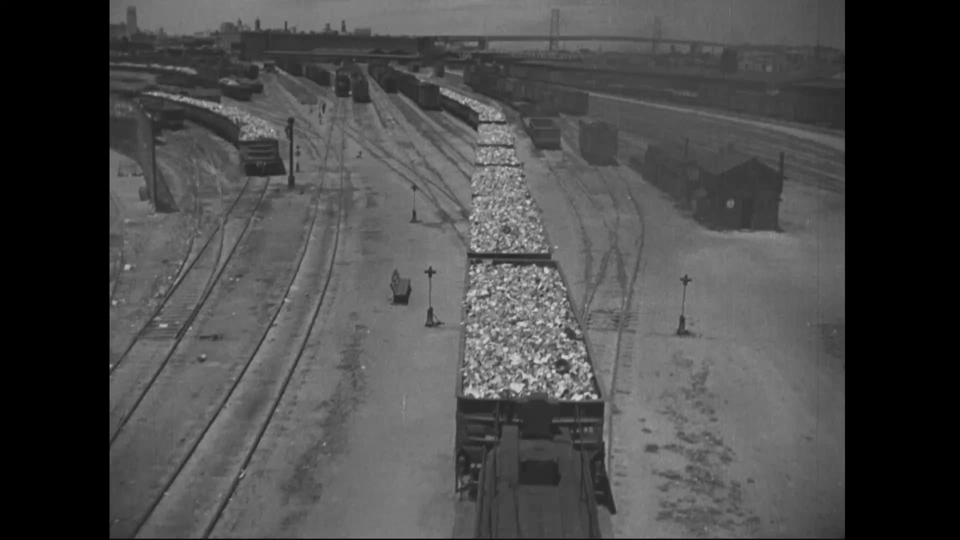 Library Stock Shot #784 (1900s Original Black & White Film)