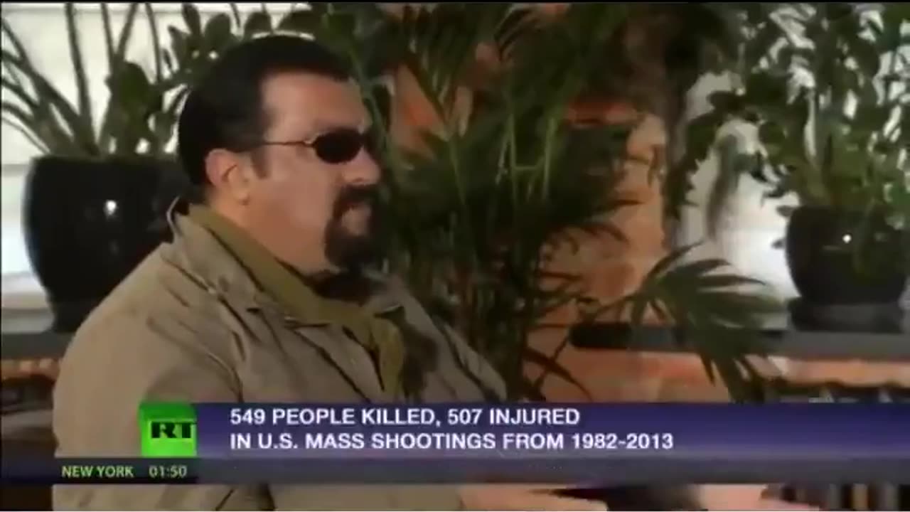 Steven Seagal: "Mass shootings are engineered by the government"