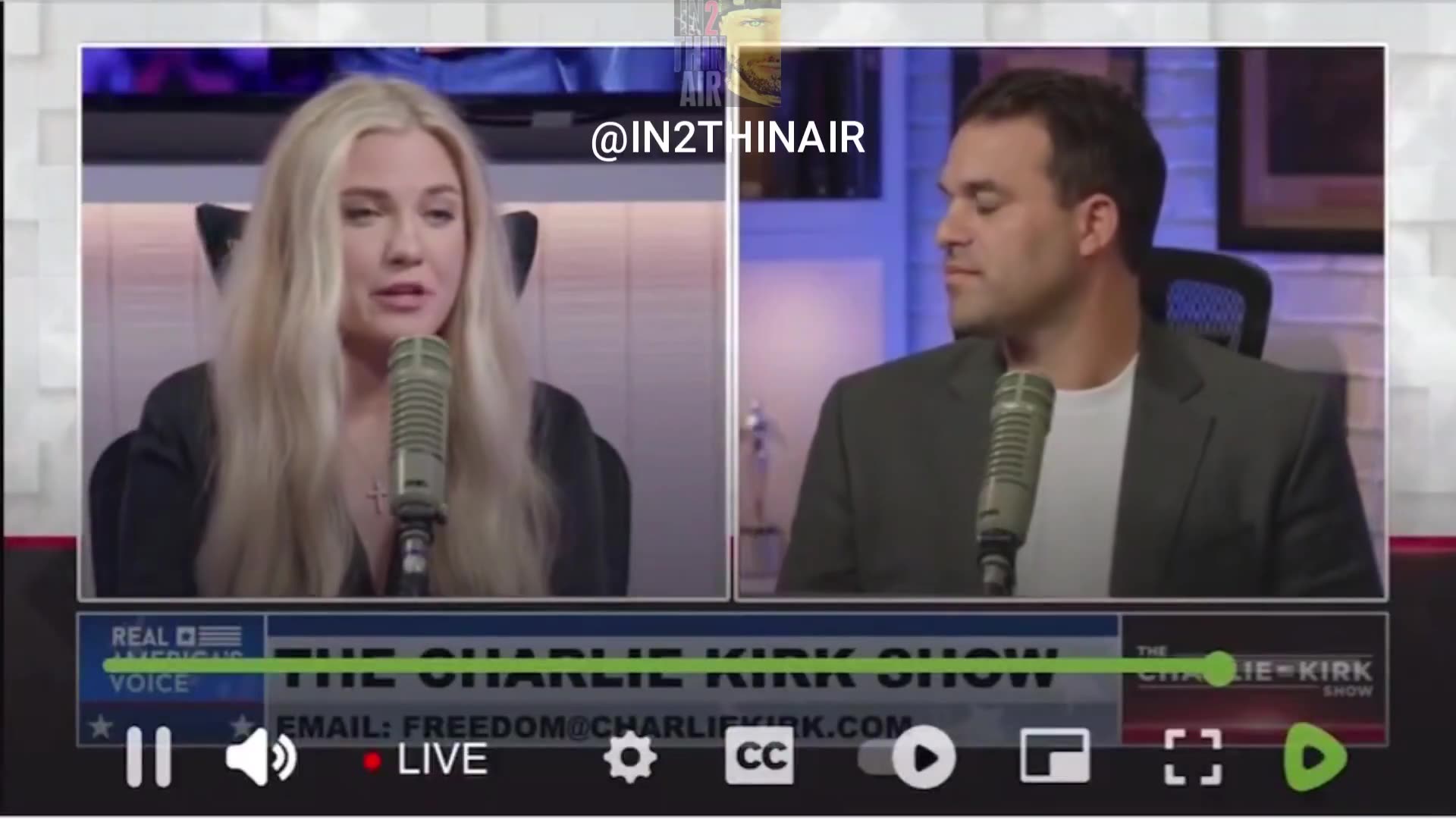 Does Erika Kirk look like she just lost her husband and father to her children Charlie Kirk?