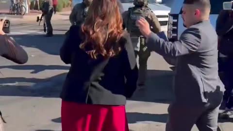 Proof Democrat Rep Grijalva Was Not Pepper Sprayed as She Obstructed ICE