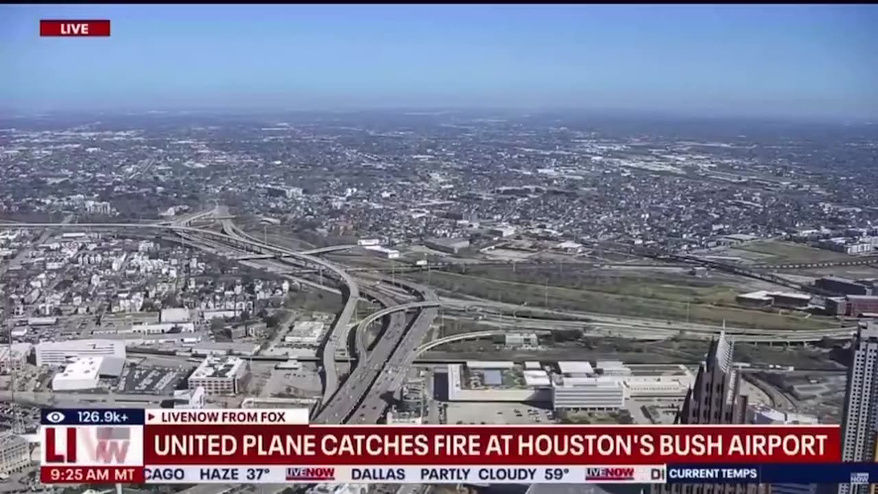 United Airlines Flight Bursts into Flames During Takeoff