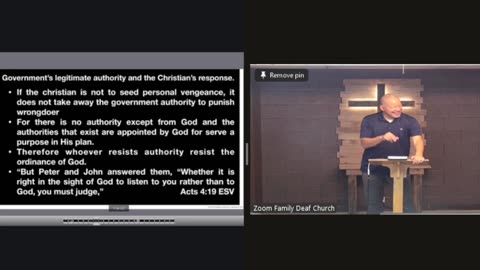 “Christian’s Obligation to Government” Romans 13:1-7