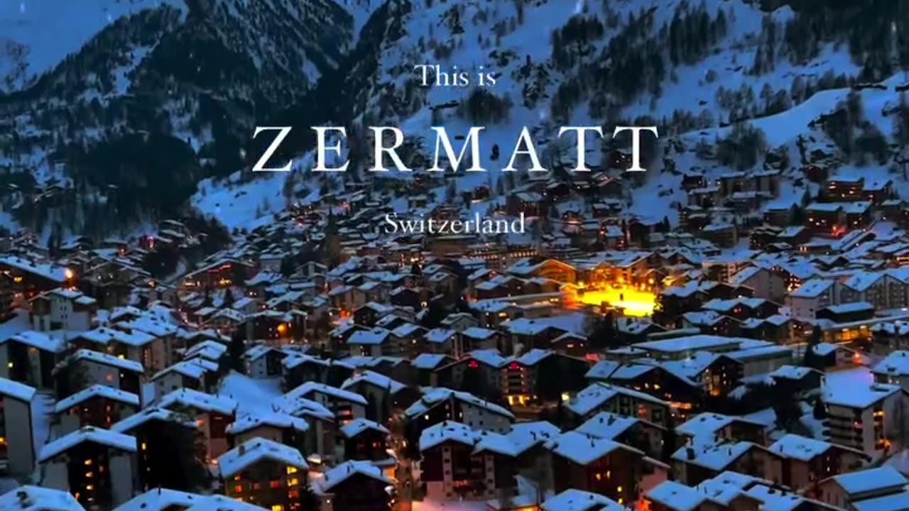 This is Zermatt, the car free village & is one of the most incredible places to visit in Switzerland