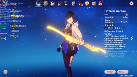 Got Yelan to L10 on Talens