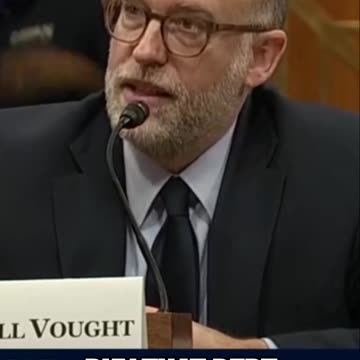 Russell Vought Is Asked About Inflation