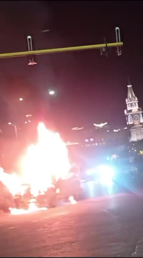 Vehículo incendiado en Cartagena