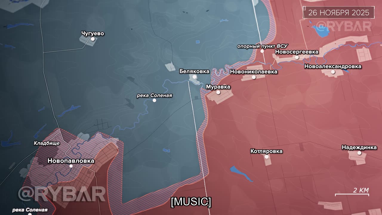 🇷🇺 🏹 🎣 Rybar’s Analysis: on the flanks of the Novopavlovka direction