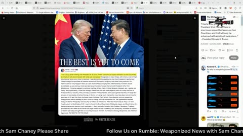 Government Shut Down Day 30, ICE Halloween, Chinese Trade Deal & The Scientific Outlook