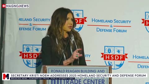 🇺🇸 DHS Secretary Kristi Noem Addresses 2025 Homeland Security and Defense Forum in Virginia [LIVE]