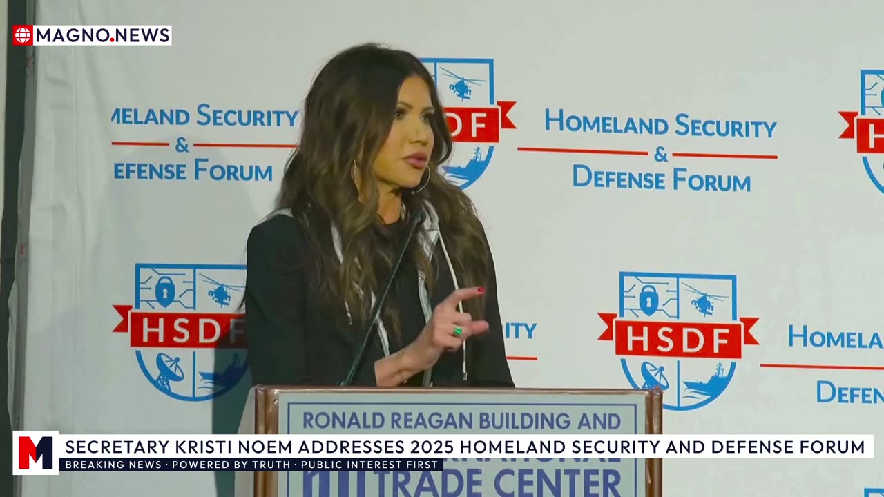 🇺🇸 DHS Secretary Kristi Noem Addresses 2025 Homeland Security and Defense Forum in Virginia [LIVE]