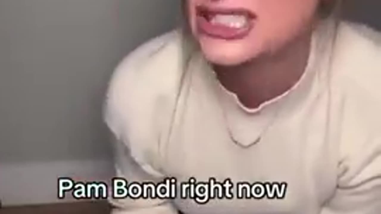 Pam Bondi behind the scenes these days(Satire trigger warning)