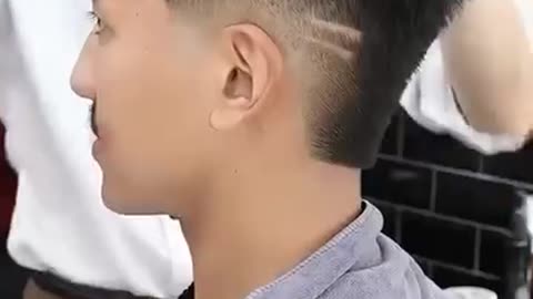 Barber Burst fade crop style