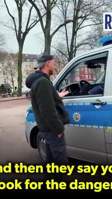 German speaks to a system pig about the rising insecurity in inner-city parks in Germany