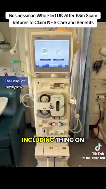 BUSINESSMAN WHO FLED UK AFTER £3M SCAM RETURNS TO CLAIM NHS CARE & BENEFITS