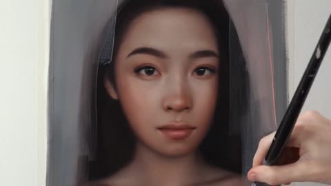 OIL PAINTING TIME-LAPSE __ Rose Gold