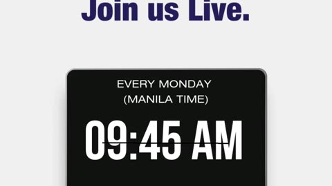 🔴 Every Monday 9:45AM!