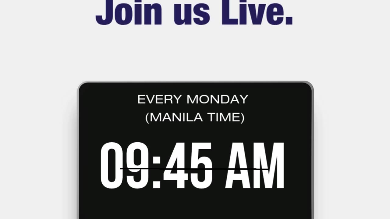 🔴 Every Monday 9:45AM!