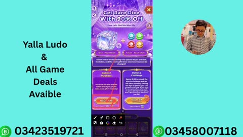 Yalla Ludo Get rare Dise with 90% Off || Yalla Ludo New Dise