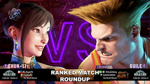 Kuya Kalbo SF6 Ranked Roundup. Chun Li Master Rank [Hori Fight Stick]