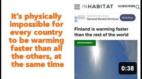 It's physically impossible for every country to be warming faster than all the others, at the same time