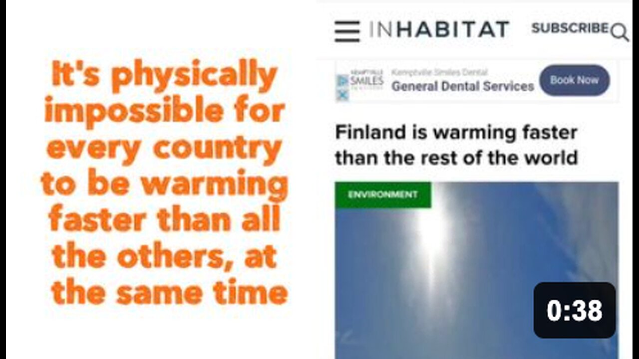 It's physically impossible for every country to be warming faster than all the others, at the same time