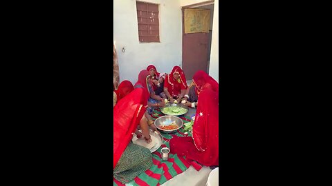 गाँव_की_सगाई_और_खाना_😍_#gaon_#khana_#desi_#rajasthan__#food_#villagelife_